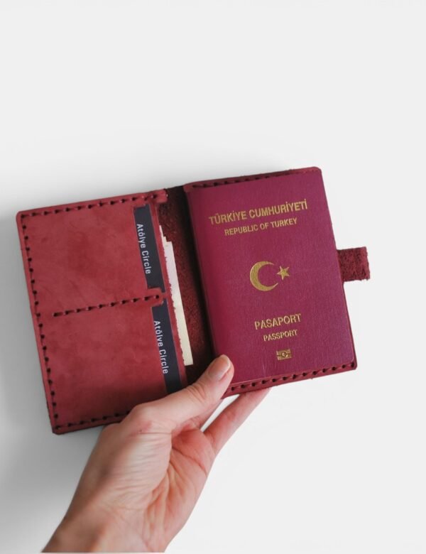 Pasaport Cüzdanı Vişne