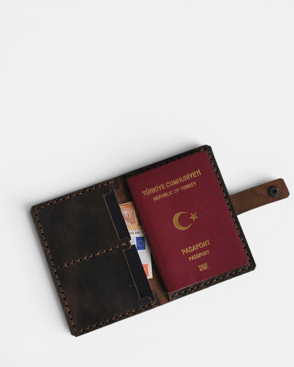 Pasaport Cüzdanı Acıkahve