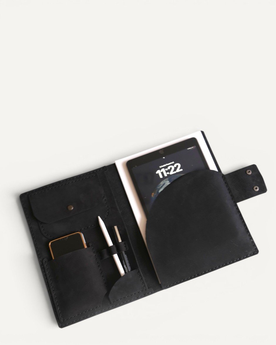 A4 Deri Organizer Siyah