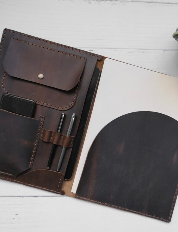 A4 Deri Organizer Acıkahve